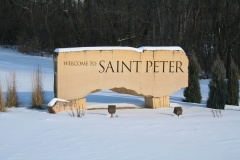 st. peter stone sign